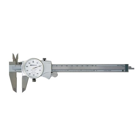 MITUTOYO 0-6 in. Dial Caliper with 0.1 in. Range Per Revolution MI435699